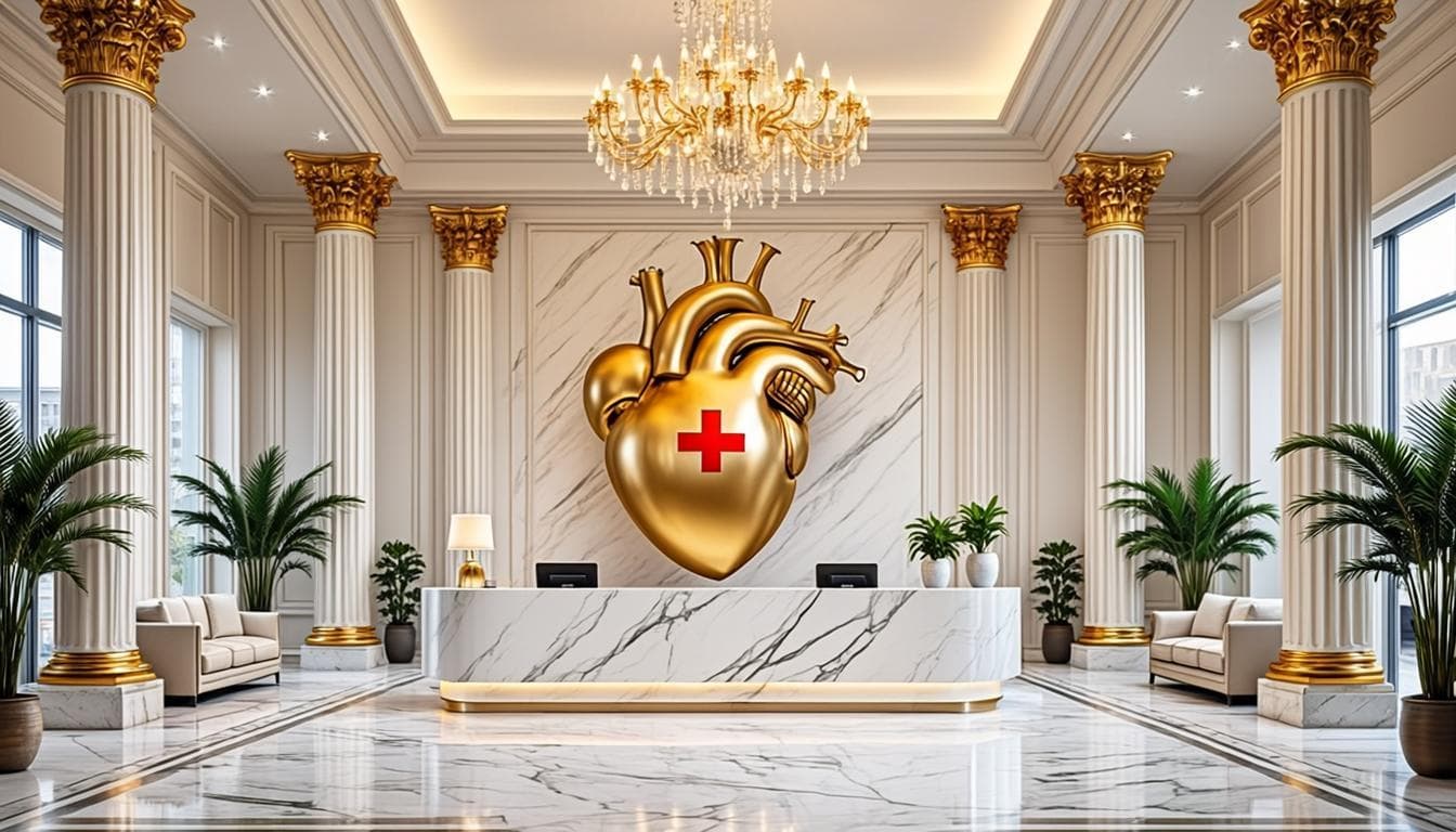 Hall d'entrée du CHU Cardiologie Walii